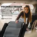 Outsunny Zero Gravity Chair, Folding Adjustable Sun Lounger Garden Recliner with Arm Pads, Cushion, Cup Holder and Headrest,  image 7