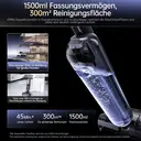 JONR H2 PRO aspirateur eau et poussière, 20000 Pa, conception innovante sans odeur. | Auto-nettoyage économe en énergie PTC, réservoir d'eau de 1500 ml, position à plat à 180°, adapté pour cuisine, séchage rapide et sans odeur, chambre et salon image 6
