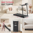 KeHot Tapis de course pliable, tapis de marche électrique 2,5 CV, 1-10 km/h, charge maximale 100 kg, faible bruit, contrôle via application, salle de sport portable pour la maison, pour le jogging et la marche image 5