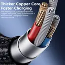 toocki 4 in 1 Charging Cable, Fast Charger USB C to Lightning Cable, Braided USB to USB C Cable, Travel Essential Multi Charging Cable for iPhone 17/16/15/14 Series/Pad/MacBook/Galaxy/Laptops and More image 5