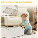 AIYAPLAY Toy Storage Unit, 3-Tier Toy Organiser Shelf with 6 Removable Storage Bins and Large Box, Childrens Bookcase for Bedroom, Nursery, Playroom, Multicoloured image 6