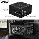 MSI 850W ATX Fully Modular Power Supply - MPG A850GS PCIE5 image 5