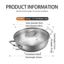 Maxcook Tri-Ply 304SS Hot Pot With Glass Lid 30cm MCT2027 image 4