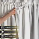 Furn Essentials Pencil Pleat Curtain Lining Blackout W:163xL:221cm for W:168xL:229cm Curtains image 0