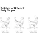 Sihoo M102C ergonomische gaas kantoorstoel, hoge rug bureaustoel met 3D armleuningen, in hoogte verstelbare lendensteun, draaibare computer werkstoel, zwart image 8