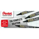 Pentel N850 Permanent Marker Bullet Tip Black Pack of 12 image 6
