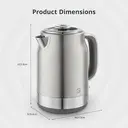 Swan Retro Revive Jug Kettle, 1.7L, Rapid Boil, Easy Pour, 3KW, Vintage, Stainless Steel - SK19025SS image 5