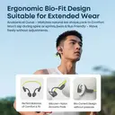 Écouteurs Verbex BL-09 noirs, écouteurs à intelligence artificielle, à conduction osseuse, pour la natation, Bluetooth, pour le sport, avec réduction de bruit et confortables à porter. image 5