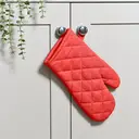 Dexam Single Oven Glove Love Colour 100% Cotton Scarlet Red image 2