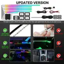 Dreamcolor Acrylic Interior Car LED Strip Light with Wireless APP, RGB 10 in 1 with 175 inches 593 LEDs Fiber Optic Ambient Lighting Kits, 16 Million Colors Sound Active Function Car Neon Lights image 3