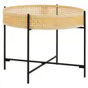 Interiors by Premier Coffee Table Depok Round Rattan/Black image 0