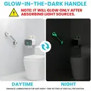 TAILI Shower Grab Bar Glow in The Dark, 2 Pack 16.8 in Grab Bars for Bathtubs and Showers,Shower Handles Shower Rails for Seniors and Elderly,Bathroom Safety Grip Removable No Drilling Waterproof Grey image 2