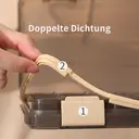 JORDAN&JUDY Portable Sealed Weekly Pill Organizer Large Capacity Pill Dispenser Pill Storage Box 28 Compartments-Blue, New Year Sale , Top gift picks image 6