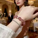 VoxorAI L8 Bracelet en cristal naturel artisanal - Rose pivoine image 7