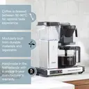 Moccamaster KBG Select Filter Coffee Machine, Handmade in the Netherlands, Retro Design, 1.25 Litres, Polished Silver - 53801 image 1
