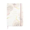 Jubiluu Carnet ligné A5 à couverture rigide texturée avec marque-pages et élastique - Pink Marble image 0