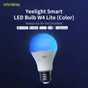 Yeelight W4 Lite E27 Smart Matter LED Bulb, Multicoloured Dimmable Smart WLAN Bulb, 9W 806lm, Compatible with Alexa, Siri or Google Assistant, No Hub Required image 1