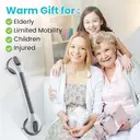 TAILI Grab Bars for Bathtubs and Showers 2 Pack Suction Grab Bar, Heavy Duty Shower Handle Removable Bath Handrails for Seniors and Elderly, Bathroom Safety Grip No Drilling Waterproof,Grey image 7