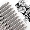 WRITECH Retractable Gel Ink Pens: 0.7mm Medium Point Black Ink Color Pen for Journaling Smooth Writing Fine Tip Quick-dry Ink No Bleed Set 10ct image 4