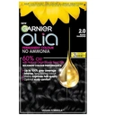 Garnier Olia No Ammonia Permanent Hair Dye 2.0 Black Diamond 1 Colourant Cream 1 Developer Cream 1 Conditioner image 0