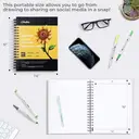 Ohuhu Sketchbook for Alcohol Markers - 200GSM Heavyweight Acid-Free Paper, 120 Pages, No Bleed, Spiral Hardback Cover - Portrait 10×7.6" (25.4x19.3 cm) for Figure Drawing & Sketching image 3