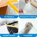 TAPEBEAR Upgrade Pre-Taped Masking Film Extra Thick, High Temp Tape and Drape 3-Size, 550mm x 27m，1400mm x 27m，2600mm x 27m，3rolls Plastic Cover for Automotive,Painting, Plastic Sheeting Masking tape Film For Auto, Floor, Furniture image 6