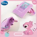 1pc Disney Angle Plush Lanyard Card Holder Officially Licensed Cute Soft Plush ID Case with Themed Lanyard Movies Anime Peripheral Stitch Themed Accessory Gift for Phone image 3