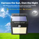 VIVREAL Solar Outdoor Security Wall Lights 4-Pack 140 LEDs Motion Sensor Lights 270ºWide Angle Waterproof Solar Powered Durable Wall Lights Outside 3 Modes for Garden Fence Door Yard Garage Pathway, New Year Sale , Top gift picks image 9