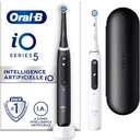 Oral-B iO 5 Lot De 2, Brosses À Dents Électriques Noire et Blanche, 2 Brossettes image 0