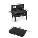 Huacan Outdoor folding barbecue grill with built-in barbecue toolbox style grill, barbecue rack, stall grill, 1 piece image 4