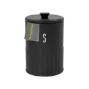 BLACKMOOR Embossed Sugar Canister - Black image 1