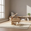 Robotime ROKR Puzzle 3D en bois Piano magique - 14 x 17 x 16,7 cm, 1 pièce, décoration à la maison, décoration d’étagère,Cadeaux artisanaux pour adultes et adolescents,Jouets éducatifs image 2