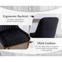 chairus Bar Stools Set of 2 Velvet Counter Chairs with Backrest Breakfast Bar Stools for Kitchen image 4