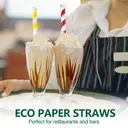 Huacan 100pcs mixed color disposable straws image 2