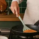 Maison by Premier Sage Green Silicone Head Slotted Turner With Round Wood Handle image 3