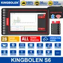 Kingbolen S6 OBD2 Scanner, Bluetooth All System Code Reader Car Diagnostic Tool,Auto-VIN 28+ Maintenance SAS/BMS/TPMS Scan Tool image 0