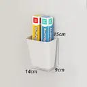 JORDAN&JUDY 4-Piece Wall-Mounted Storage Box Set, for Remotes & Small Items image 9