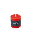 Spaas Pillar Candle Rustic Unscented Red D:7xH:7cm image 1