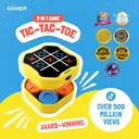 GiiKER Jeu de morpion à aimants, console de jeu de casse-tête 3-en-1 originale, jeux de voyage portables, jeux de société pour enfants et adultes, cadeaux d’anniversaire pour enfants à partir de 3 ans image 1