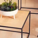 Interiors by Premier Coffee Table Depok Square Black/Rattan image 2