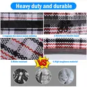 Sac de Rangement Pratique pour Couettes en Duvet, 8 Pièces, Gain de Place, pour Vêtements et Linge de Lit, 68×50×24cm Noir image 5