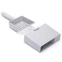 Nobleza Closed stainless steel cat litter box/With cat litter mat and cat litter scoop/L60*W40*H44cm/Grey/UKHigh-quality stainless steel, wear-resistant and scratch-resistant;Large size, more comfortable and spacious;Easy to clean, no odor;Complete accessories image 9