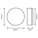 Philips Ceiling Light LED Luminaire Ozziet 3 Brightness Settings White 18W D:30cm image 9