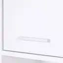 HOMCOM Bathroom Floor Storage Cabinet Slim Tallboy w/ Door Cupboard & Shelves For Living Room, Bedroom, Hallway White image 7