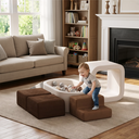 BanaSuper Coffret de jeu doux pour enfants, blocs de construction XXL en mousse pour tout-petits, pataugeoire en mousse pour bébé, blocs d’équilibre avec pataugeoire (sans balles), parc de jeux pour équilibre et ramassage, jouet Montessori image 1