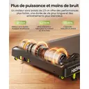 HadMax Tapis de course avec réglage d’inclinaison, 3,0 CV, tapis de course sous bureau avec poignées pliables, télécommande magnétique compacte, supporte jusqu’à 136 kg, pour bureau à domicile image 5