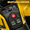 AIYAPLAY 12V Kids Electric Ride on ATV, Battery Powered Quad Bike with 4 Suspension Wheels, Forward Reverse Function Yellow image 5