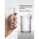 Ju7cer 6sGlass Cups  Tea Glasses Drinking Glasses Coffee Glass Straw6 400ml 6pcs image 3