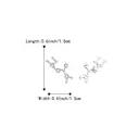 Ever Faith Sagittarius Zodiac Constellation Cubic Zirconia Stud Earrings image 3