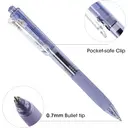 WRITECH Retractable Gel Ink Pens: 0.7mm Medium Point Blue-Ink Color Pen for Journaling Smooth Writing Fine Tip Quick-dry Ink No Bleed Set 10ct image 2